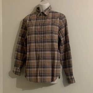 Woman’s small  Brown Plaid Shirt cabincore 331